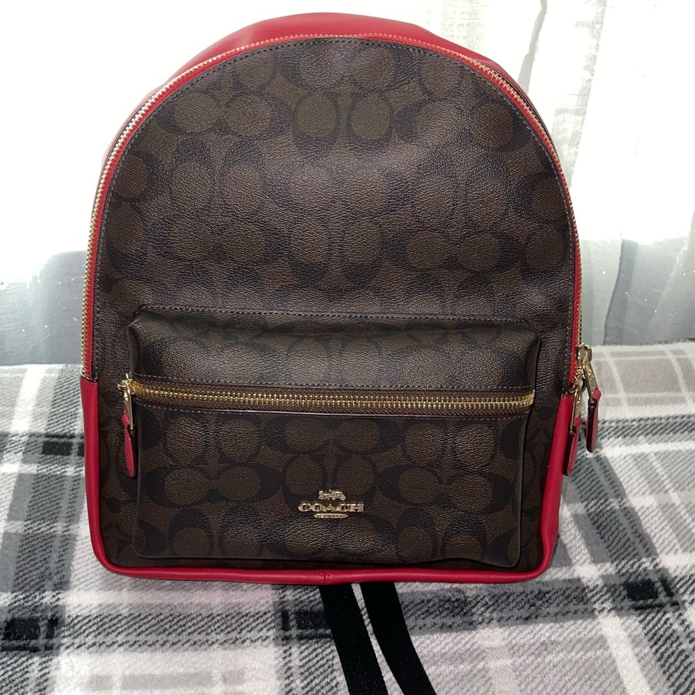 Coach Charlie Backpack In Signature Canvas